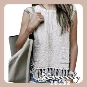 Sincerely Jules | Tulum Knit Fringe Top
